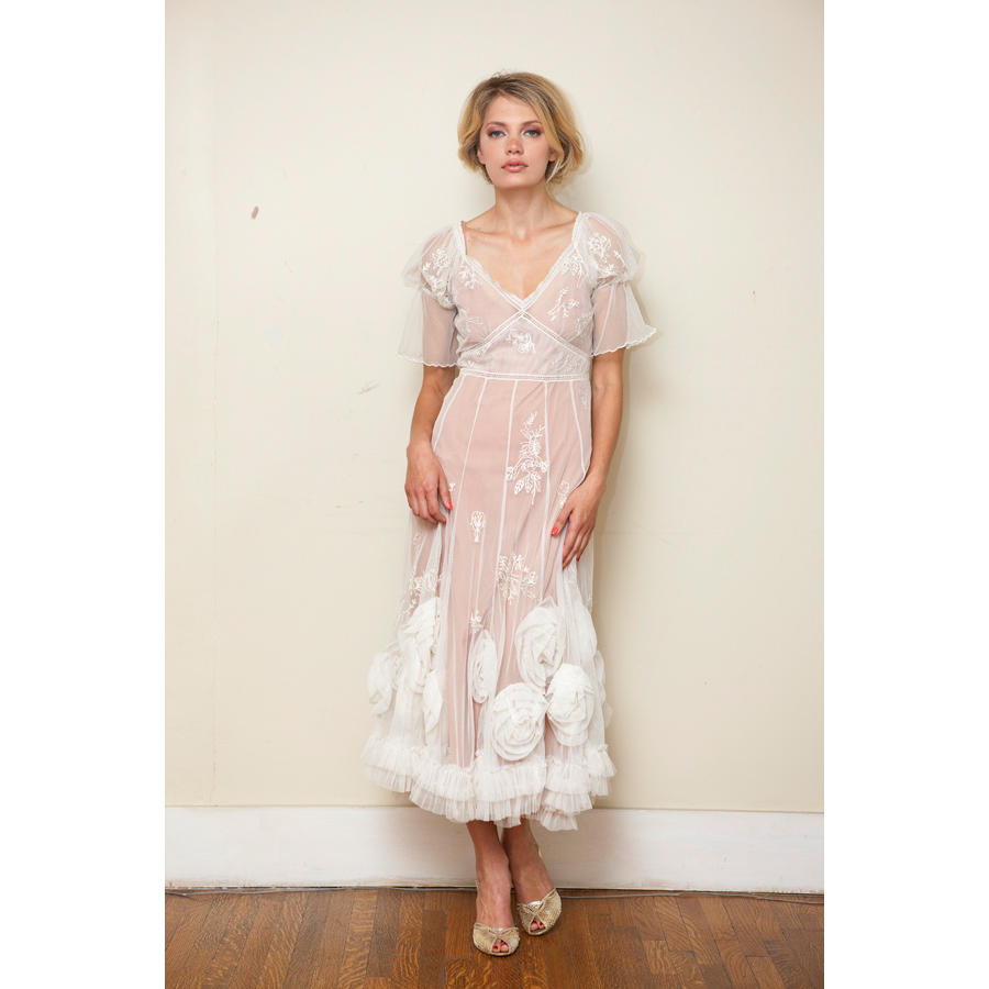 AL8204 Ivory Rose Ballerina Dress - Nataya