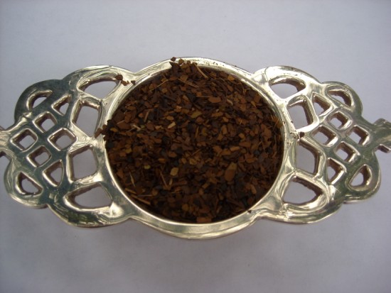 Yerba Mate Roasted Tea - Full-bodied and smooth.  The roasted character imparts a coffee-like toast flavor.  Perfect for breakfast!