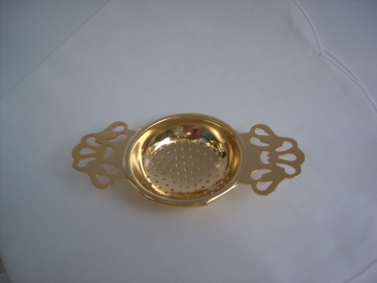 Gold Tea Strainer
